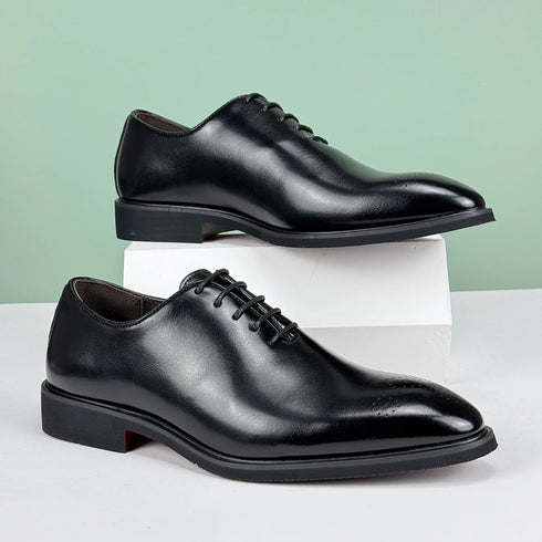 Men's Formal Leather Oxford Loafers Breathable Non-Slip Shoes for Business Dress and Wedding